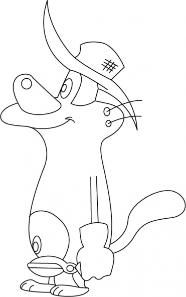 oggy and olivia coloring pages - photo #13