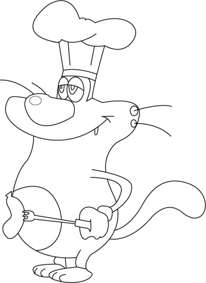 oggy and olivia coloring pages - photo #24